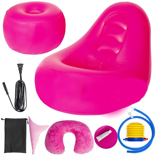SLOWN BBL Chair - Inflatable BBL Mattress with Hole After Surgery for Butt Sleeping, Brazilian Butt Lift Recovery, BBL Chair Hole with Built - in Electric Air Pump, Neck Pillow and Urination Device - THE BEAUTY ANATOMY