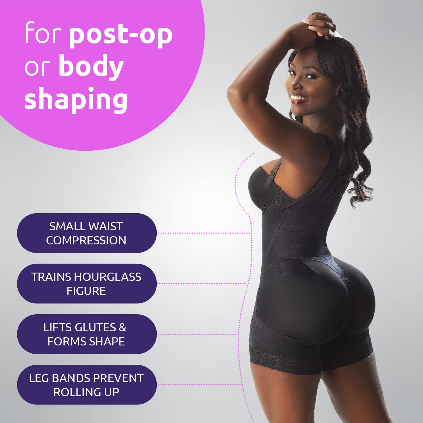 Body Suits BBL Post Surgery Compression Garment - THE BEAUTY ANATOMY