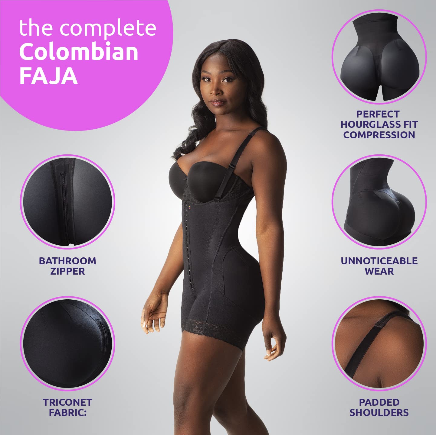 Body Suits BBL Post Surgery Compression Garment - THE BEAUTY ANATOMY