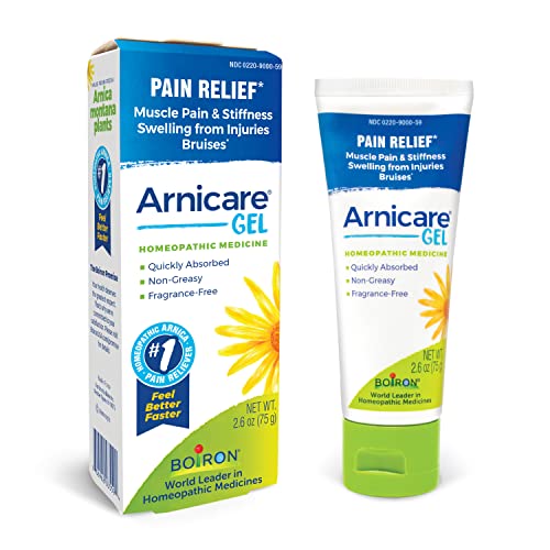 Boiron Arnicare Gel for Soothing Relief of Joint Pain, Muscle Pain, Muscle Soreness, and Swelling from Bruises or Injury - Non - greasy and Fragrance - Free - 2.6 oz - THE BEAUTY ANATOMY