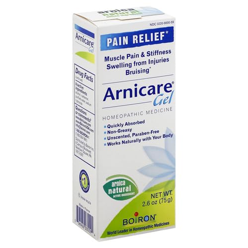 Boiron Arnicare Gel for Soothing Relief of Joint Pain, Muscle Pain, Muscle Soreness, and Swelling from Bruises or Injury - Non - greasy and Fragrance - Free - 2.6 oz - THE BEAUTY ANATOMY