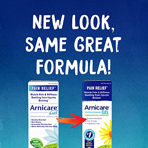 Boiron Arnicare Gel for Soothing Relief of Joint Pain, Muscle Pain, Muscle Soreness, and Swelling from Bruises or Injury - Non - greasy and Fragrance - Free - 2.6 oz - THE BEAUTY ANATOMY
