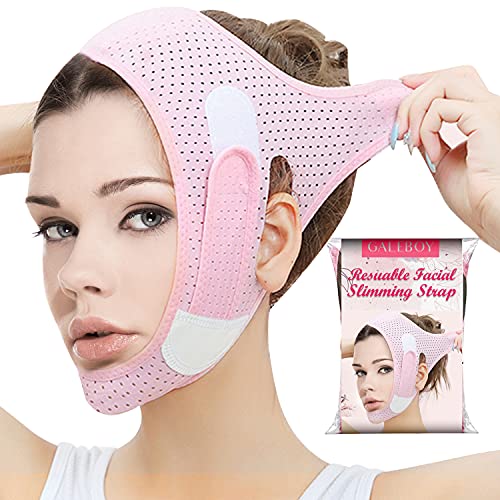 Double Chin Reducer Double Chin Eliminator V Line Lifting Mask Chin Strap for Double Chin for Women Double Chin Strap Face Slimming V Shaped Belt Reusable Facial Slimmer Shaper For Women and Men - THE BEAUTY ANATOMY
