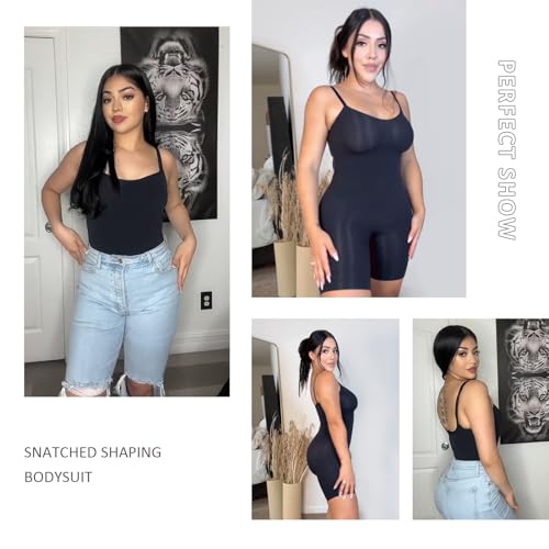 FeelinGirl Seamless Bodysuit Shapewear Butt Lifter High Waist Body Shaper under Dress Full Body Slimming With Adjustable Bra Skin M/L - THE BEAUTY ANATOMY