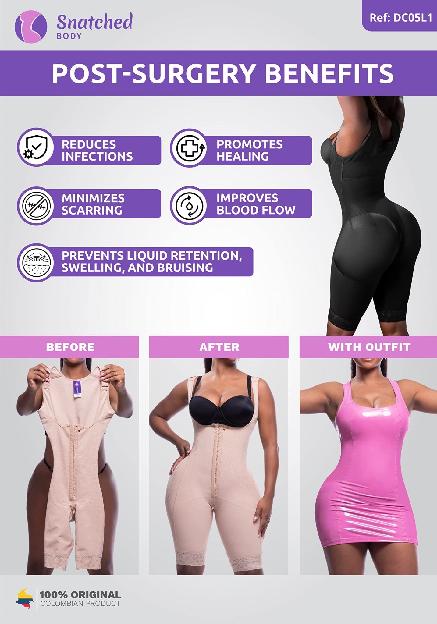 Shapewear Bodysuit for Women - THE BEAUTY ANATOMY
