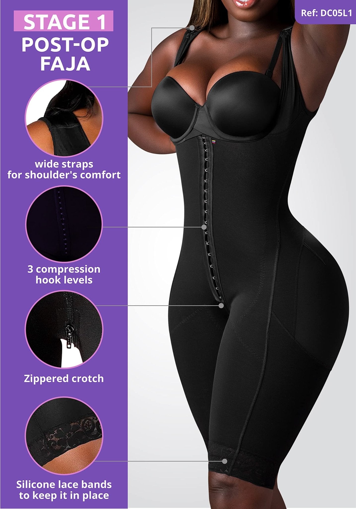 Shapewear Bodysuit for Women - THE BEAUTY ANATOMY