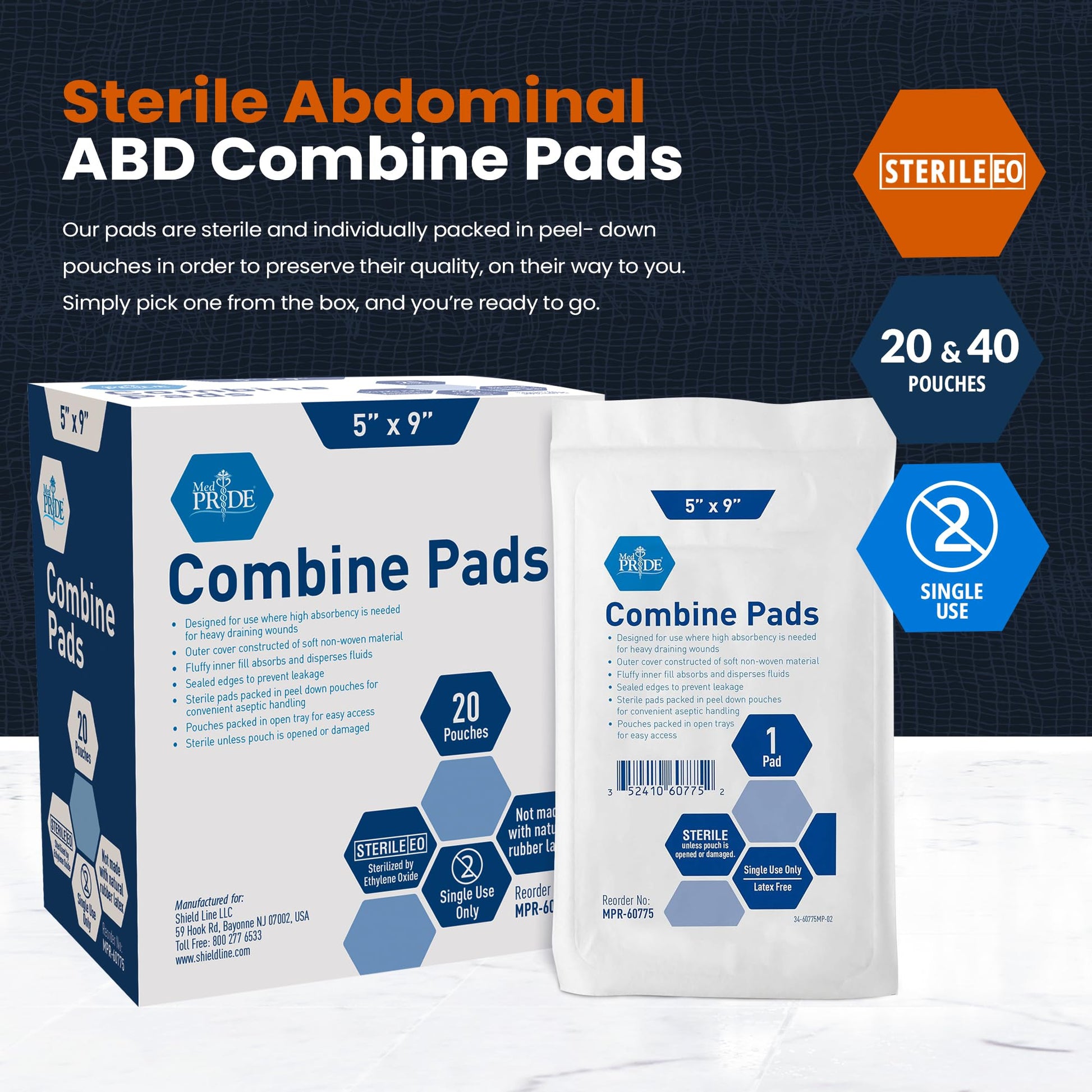 Sterile Abdominal - ABD Combine Pads - THE BEAUTY ANATOMY