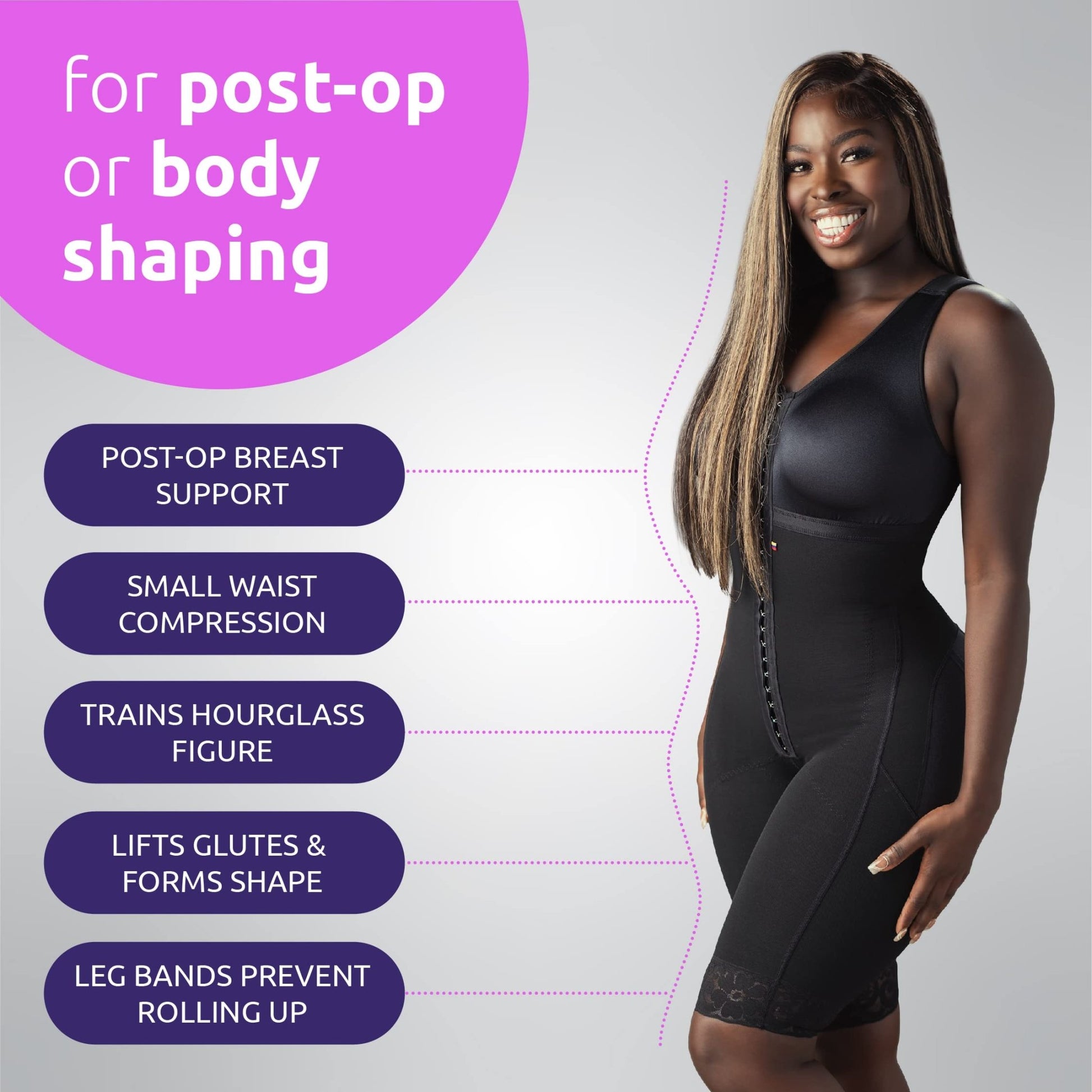 Women's Post Surgery Body Shapers - THE BEAUTY ANATOMY