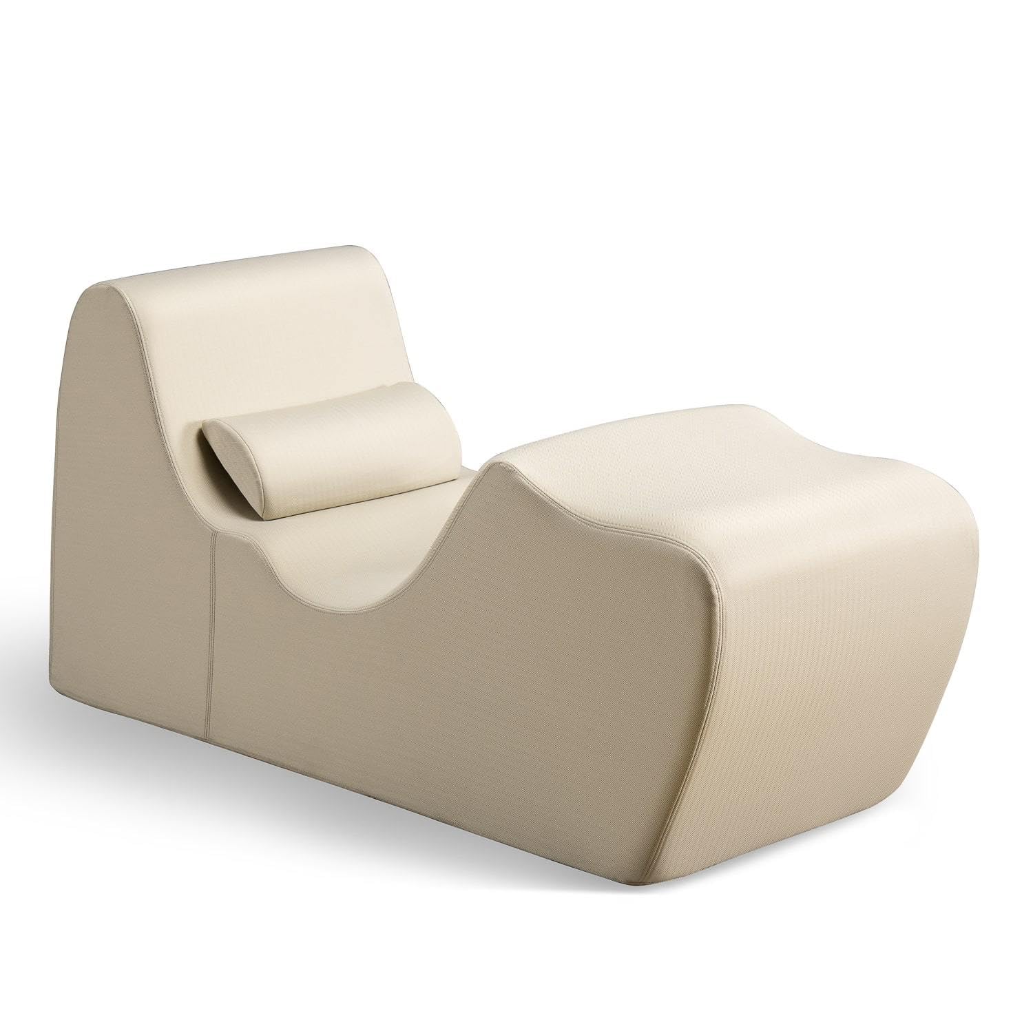 ZINUS Lotus Zero Gravity Chaise Lounger / Foam Recliner for Living Room / Ergonomic Positioning for Better Relaxation / Pillow Included / No Assembly - THE BEAUTY ANATOMY